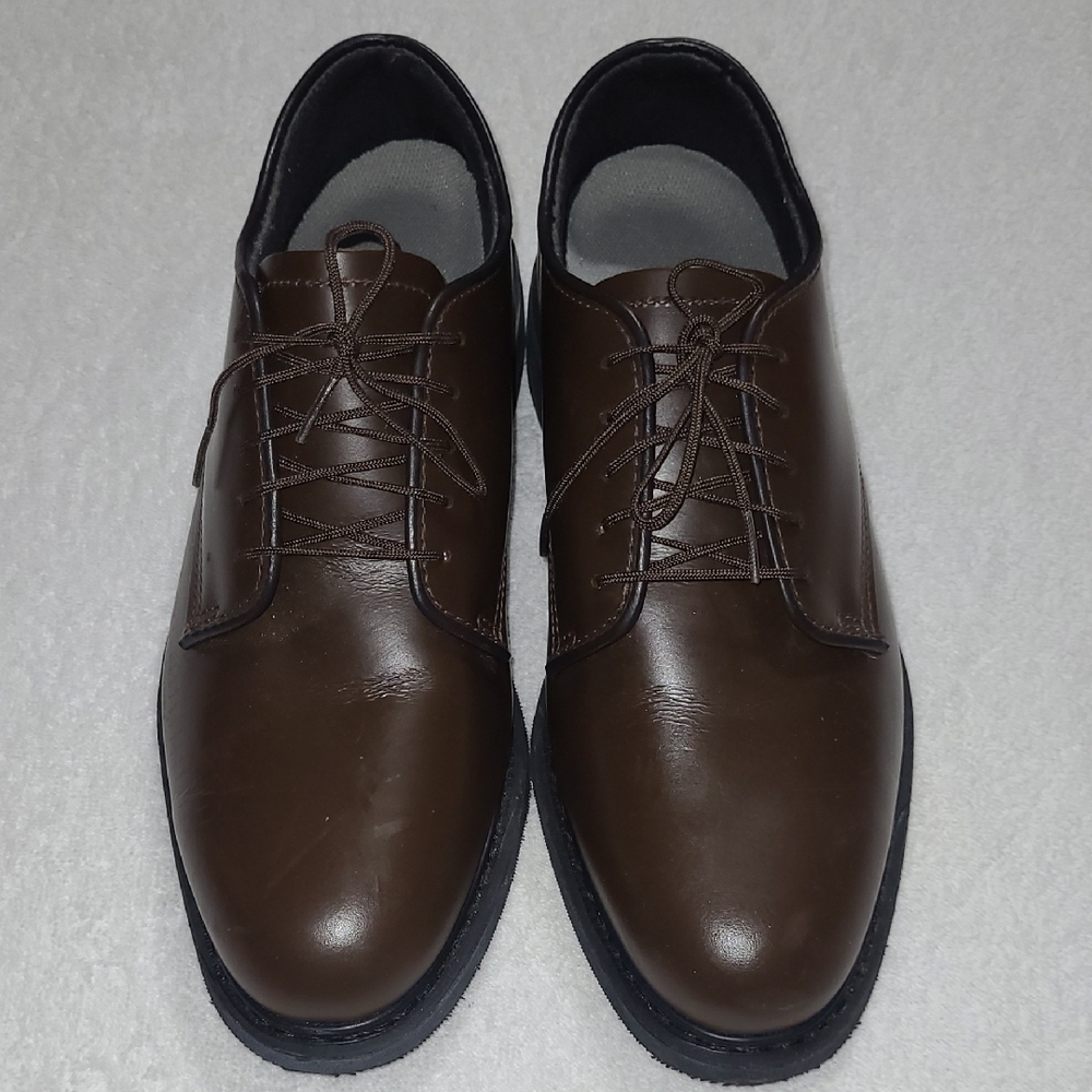 Capps Brown Leather Oxfords Size 9 Womans